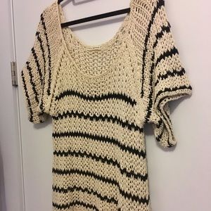Ulla Johnson Oversized Stripe Knit Sweater Top